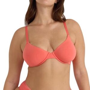 NWT Organic Basics Unlined Wired Demi Bra Size 34E